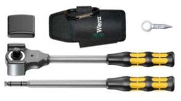 תמונה של סט קולוס KOLOSS, רצ'ט משולב עם פטיש,דרייב 1/2" עם מאריך ונרתיק סדרה 8002 וורה