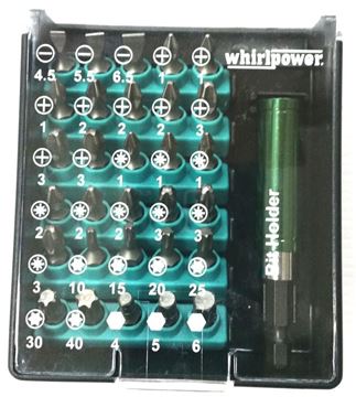 תמונה של סט ביטים 31יח'+ מתאם מהיר ווירלפאוור