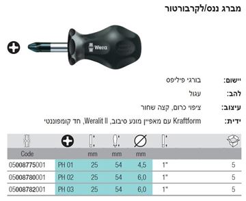 תמונה של מברג גוץ פיליפס- בולדוג PH 02x25 וורה