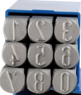 תמונה של סט ספרות להטבעה 3 מ"מ בלוסטה 30-534003-0