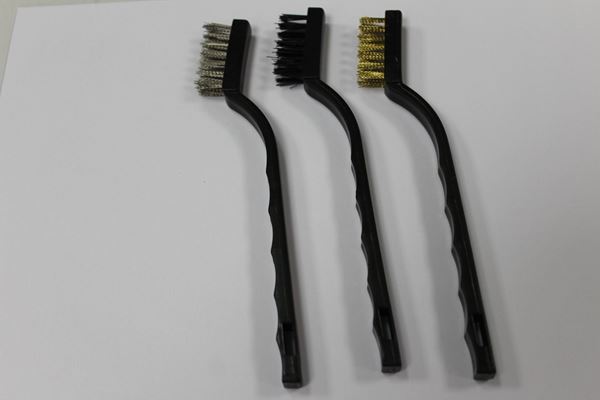 תמונה של סט מברשות ניילון פלדה פליז 3 י"ח