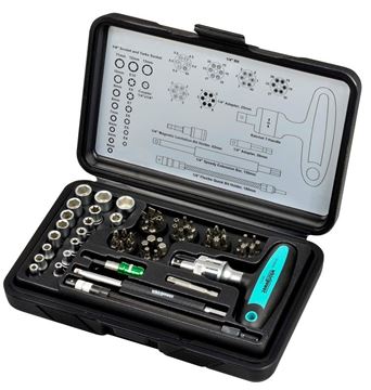 Picture of סט ביטים ובוקסות 1/4" עם ידית T רצ'ט, 58 י"ח ווירלפאוור