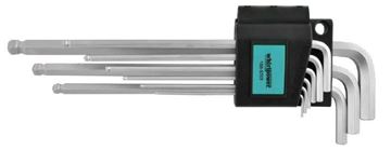 תמונה של סט מפתחות אלן מ"מ כדורי ארוך מאוד, 1.5-10 מ"מ, 9 י"ח ווירלפאוור