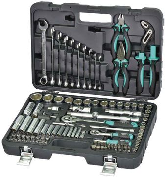 תמונה של סט בוקסות "1/2 ו- "1/4 מעורב מ"מ הכולל 104 י"ח ווירלפאוור