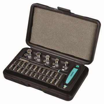 Picture of סט ביטים ובוקסות 1/4" עם ידית T, הכולל 35 י"ח ווירלפאוור