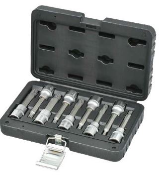 תמונה של סט בוקסות באורך 100 מ"מ 1/2" TP, ריבה RIBE הכולל 9 י"ח ווירלפאוור