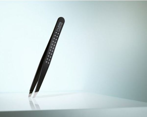 תמונה של פינצטה שחורה נק אלכסון 1K104BW רוביס