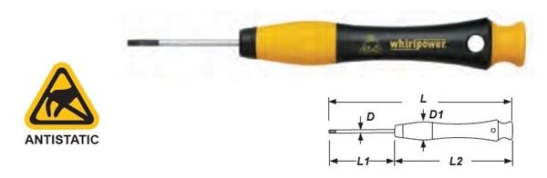 Picture of Antistatic Hex Mini Screwdriver (inch) 140mmL