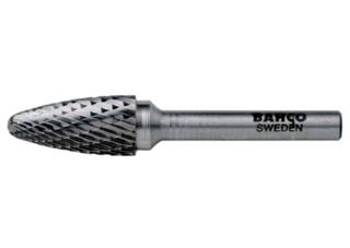 Picture of פצירה מסתובבת וידיה קונית - קצה קונוס, בינונית medium, קנה 8 מ"מ  מידות : קוטר ראש 16מ"מ, אורך עבודה:25 מ"מ, אורך כללי:65 מ"מ בקו