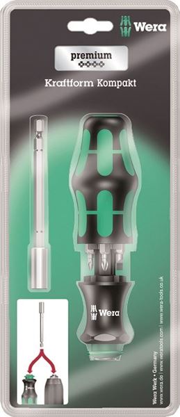 תמונה של מברג טלסקופי כולל 6 ביטים ומוביל וורה