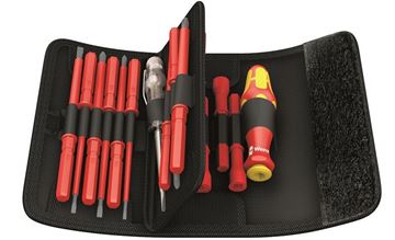 Picture of סט מברגים 1000V מתחלפים 18 י"ח בפאוץ  VDE 817 וורה