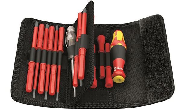 Picture of סט מברגים 1000V מתחלפים 18 י"ח בפאוץ  VDE 817 וורה