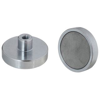 Picture of Neodymium Shallow Pots With Threaded Hole