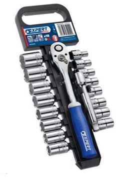 Picture of 18-PIECE SET OF 1/2" SOCKETS ON RACK