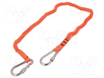 תמונה של רצועה למניעת נפילת כלים 3 ק"ג עם 2 קרבינות בקו