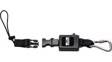 תמונה של שרוך עם שחרור מהיר למניעת נפילת כלים עם קרבינה בקו