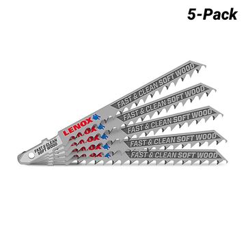 Picture of 5-Pack 4-in T-shank Bi-metal Jigsaw Blade