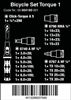 Picture of Set of bicycle applications with 16-piece torque control. WERA