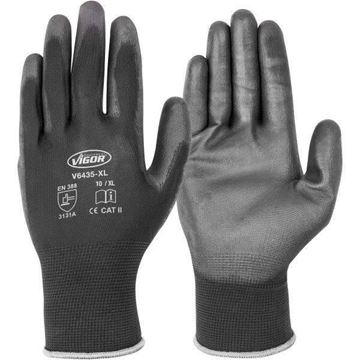 Picture of Pair of black gloves PU XL.Vigor