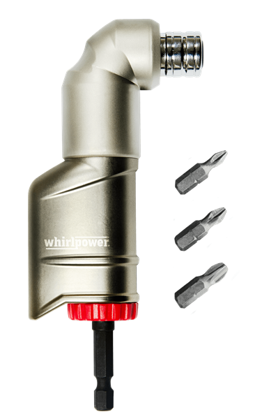 תמונה של מתאם זוויתי למברגה ארגונומי עם ביטים ווירלפאוור