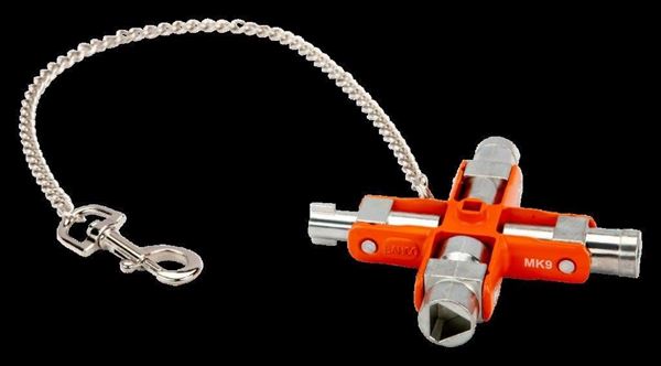 תמונה של מפתח לפתיחה וסגירה של כל ארונות חשמל , לוחות מתגים, מערכות ניתוק טכניות באקו