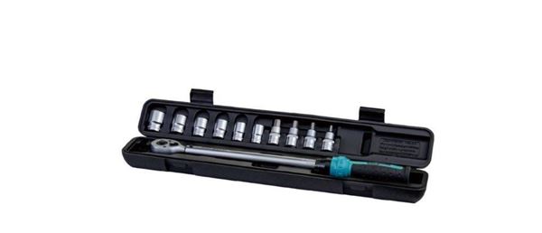 תמונה של מפתח מומנט הינע "1/2 תחום עבודה 40-210NM עם סט אביזרים  ווירלפאוור
