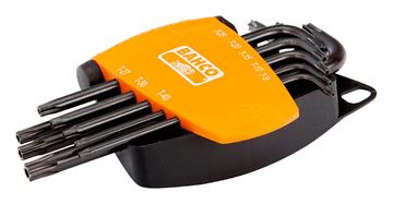 תמונה של סט מפתחות טורקס עם חור TAMPER TX9-TX40 בתפס פלסטיק בקו