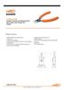 Picture of  Compact Tapered and Relieved Head Side Cutters with Orange PVC Handle BAHCO
