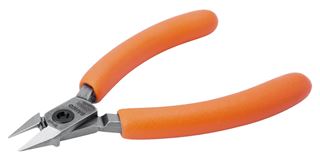 Picture of  Compact Tapered and Relieved Head Side Cutters with Orange PVC Handle BAHCO