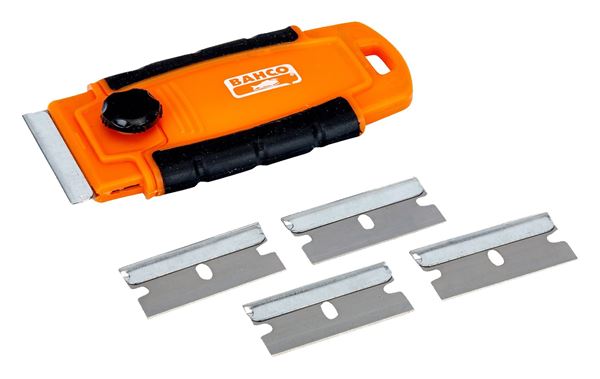 תמונה של מגרד לזכוכית וחלונות מפלסטיק כולל 5 להבים להחלפה בקו 