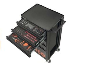 Picture of  BAHCO 6 drawers black trolley+206 to