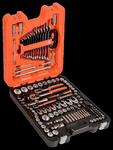 Picture of 1/4" 3/8" and 1/2" Square Drive Socket Set with Combination Wrenches/Screwdriver Bits BAHCO