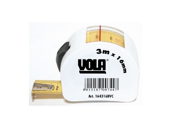 Picture of steel tape rull 3m white VOLA
