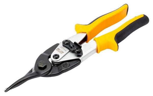 Picture of Straight Cut Aviation Shears with Increased Power by Lever Action and Yellow Colour Coded Handle up to 1.5 mm BAHCO