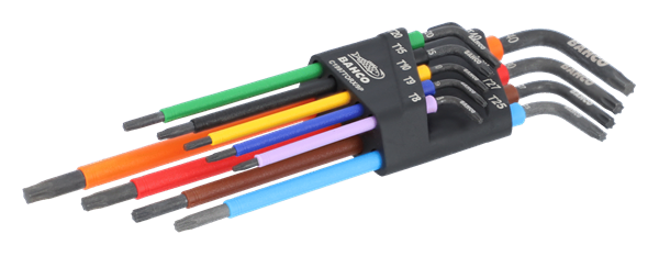 תמונה של סט  מפתחות טורקס/כוכב ארוך צבעוני   TX8-TX40 בקו