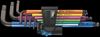 תמונה של סט מפתחות אלן כדורי צבעוני עם פונקציה לתפיסת הבורג (גולה) 1.5-10 מ"מ סדרה  950/9 וורה 