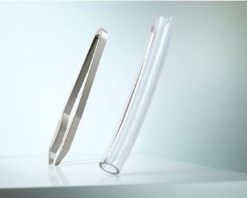 Picture of High-quality cosmetic tweezers made of aluminium with slanted tips