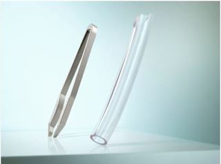 Picture of High-quality cosmetic tweezers made of aluminium with slanted tips