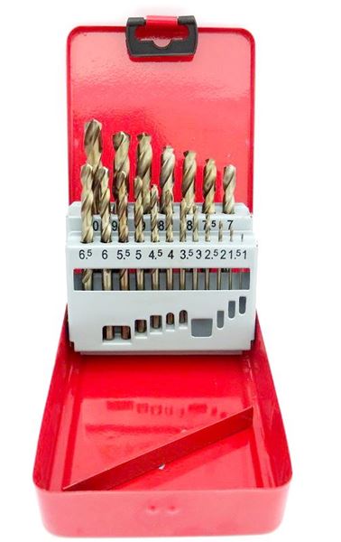 תמונה של סט מקדחים קובלט לקידוח בנירוסטה 