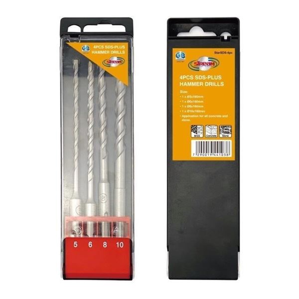 תמונה של סט מקדחי SDS בפלסטיק 4י"ח נורטולס
