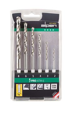 Picture of Sharpened Drill Set 2-8mm 6 Pcs ATM6 Buy Alpen Hexagon