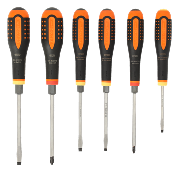 תמונה של סט מברגי דפיקה שטוח + פיליפס + עם קנה משושה טבקו