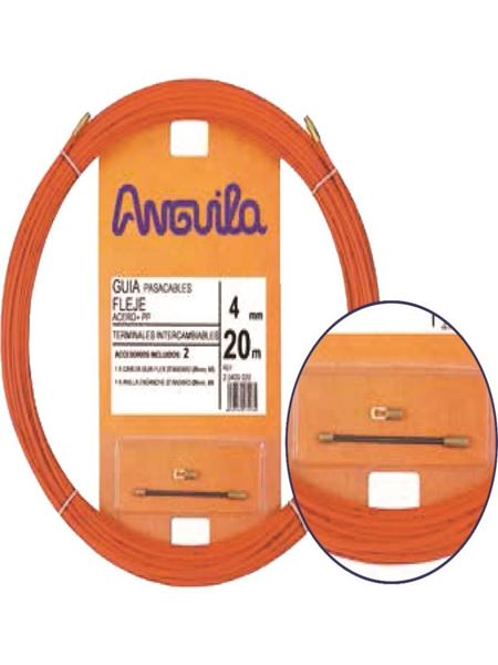 תמונה של סטלבנד עובי 4 מ"מ כתום בי-ניילון Anguila - לבחירה