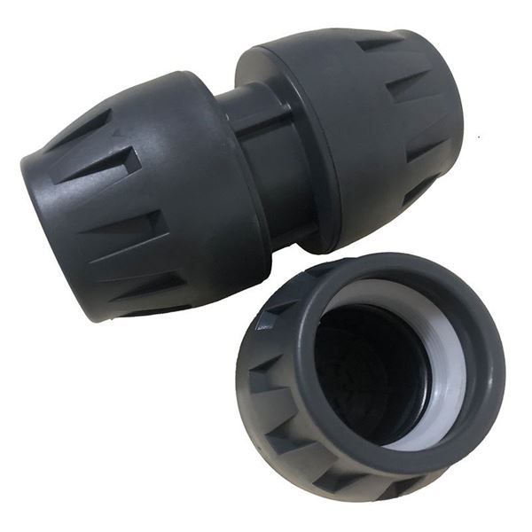 תמונה של מחבר (מופה) דו-כיווני לצינור יקע