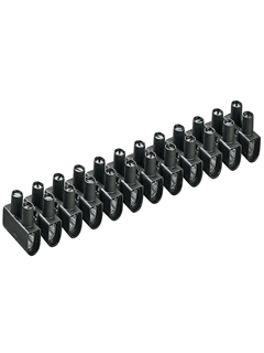Picture of Black Flexible Clamp No.4 (12 in a row)