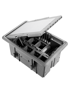 תמונה של קופסא שקועה 16 מודול מכסה מתכת IP40