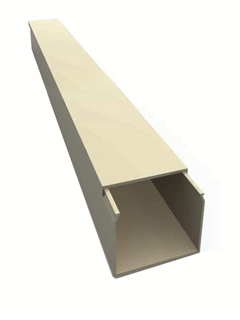 תמונה של תעלה+מכסה 120X60 PVC לבן