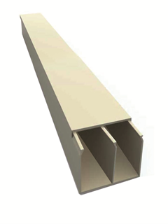 תמונה של תעלה 60X40 PVC + מחיצה