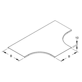תמונה של מכסה להסתעפות T לתעלה מחורצת RTSD 400