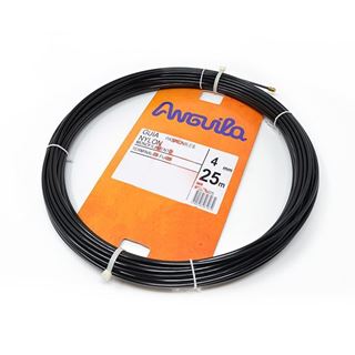 תמונה של סטלבנד עובי 4 מ"מ שחור ניילון 30 מטר Anguila